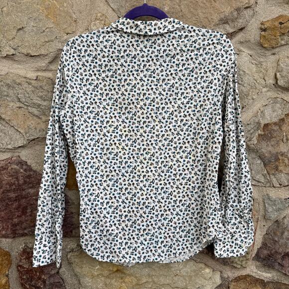 Vintage 70s long sleeve button up collared blouse size XS - Picture 5 of 5